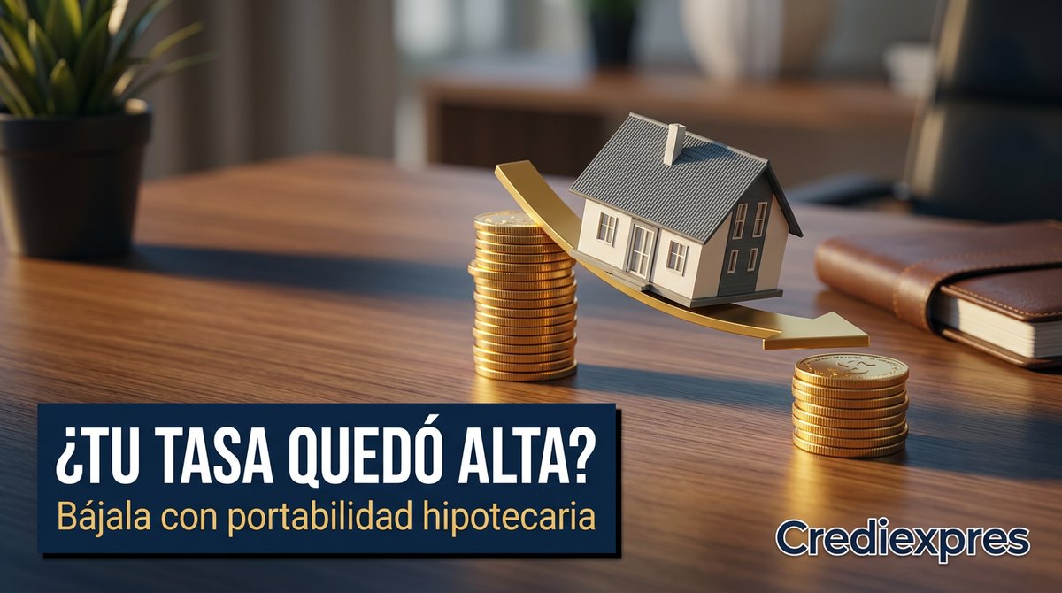 Portabilidad hipotecaria: baja tu tasa si tu hipoteca quedó alta