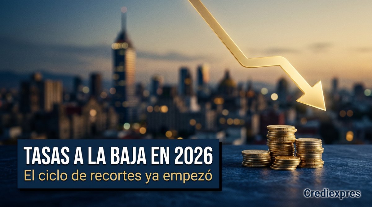 Tasas a la baja en 2026: Banxico inició el ciclo de recortes