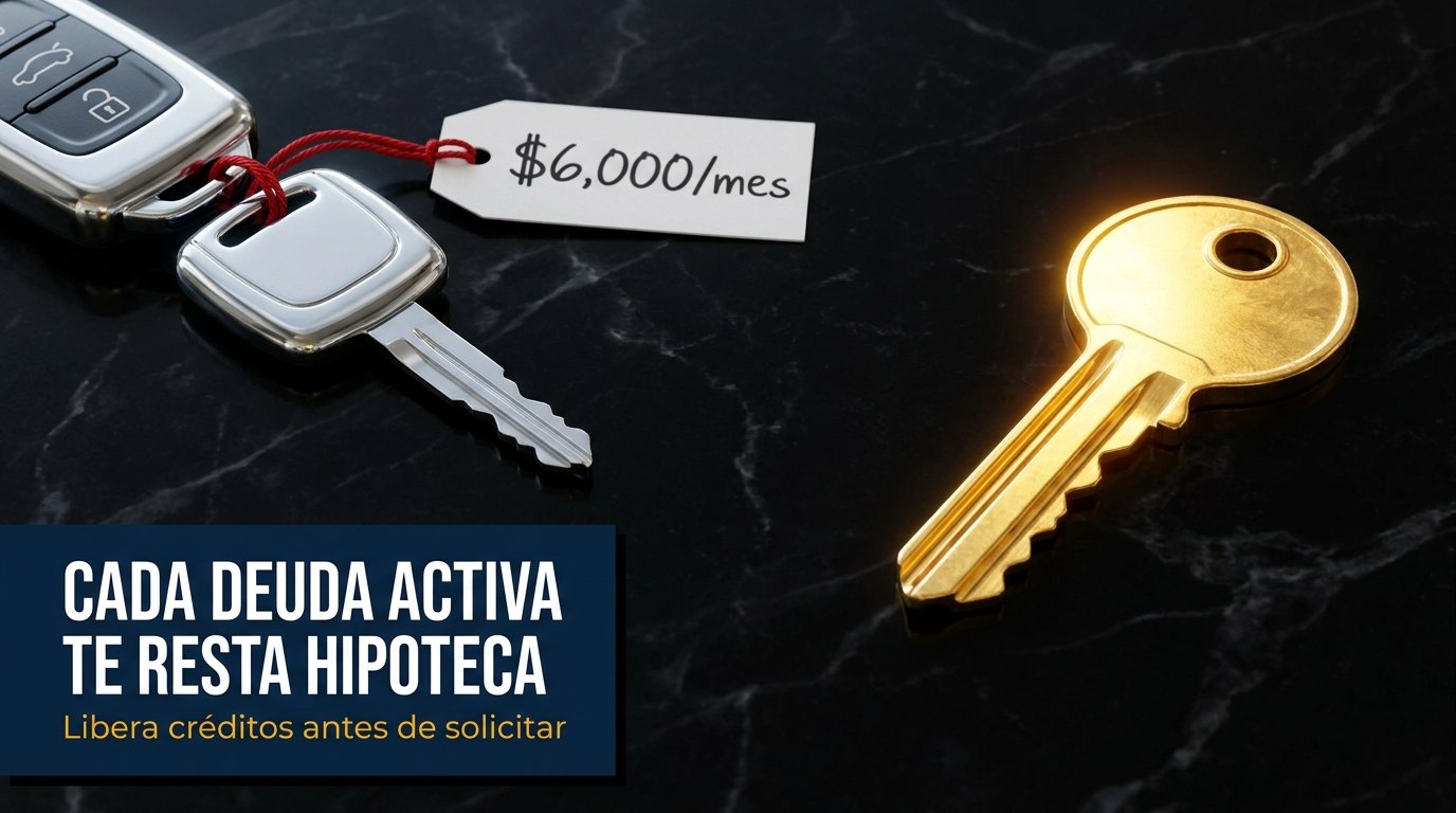 Cada deuda activa te resta capacidad de hipoteca: libera créditos antes de solicitar