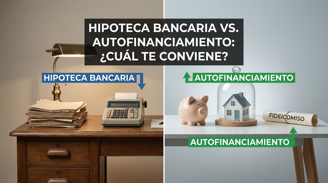 Hipoteca bancaria vs autofinanciamiento: cuál te conviene según tu perfil