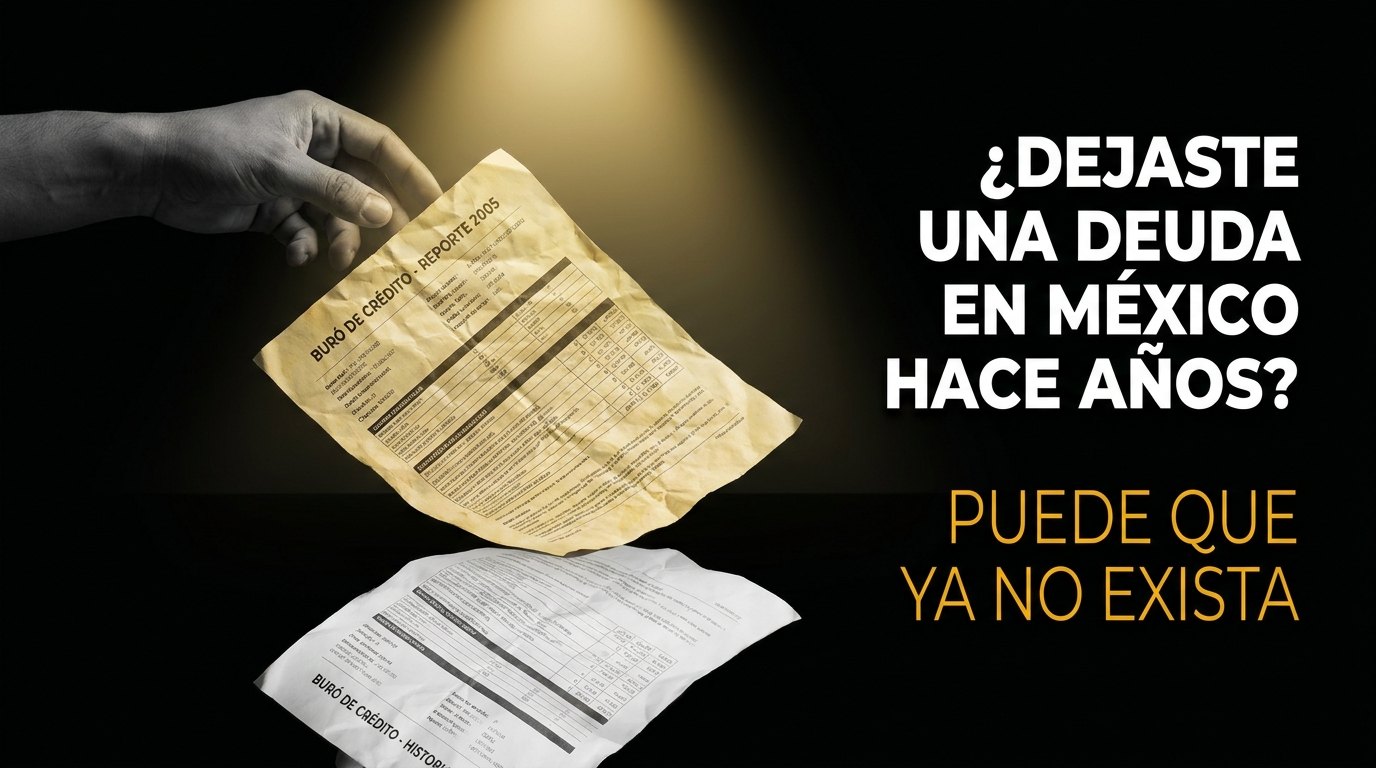 Deuda antigua en el buró de crédito de México: después de 6 años puede que ya no aparezca