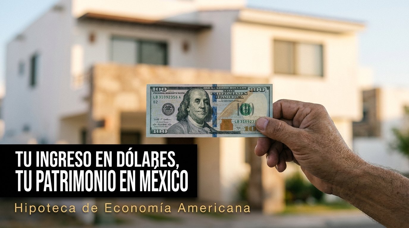Tu ingreso en dólares, tu patrimonio en México: hipoteca de Economía Americana