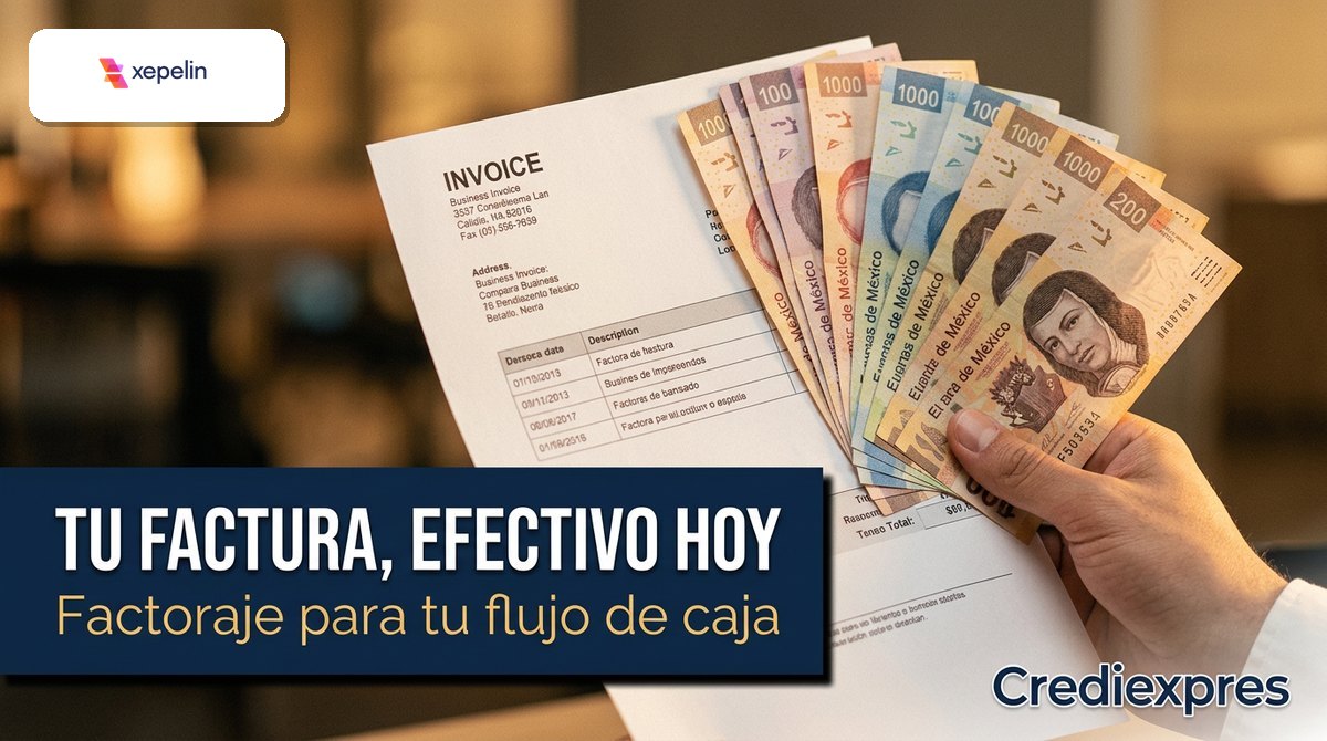 Factoraje: convierte tus facturas por cobrar en efectivo hoy con Xepelin
