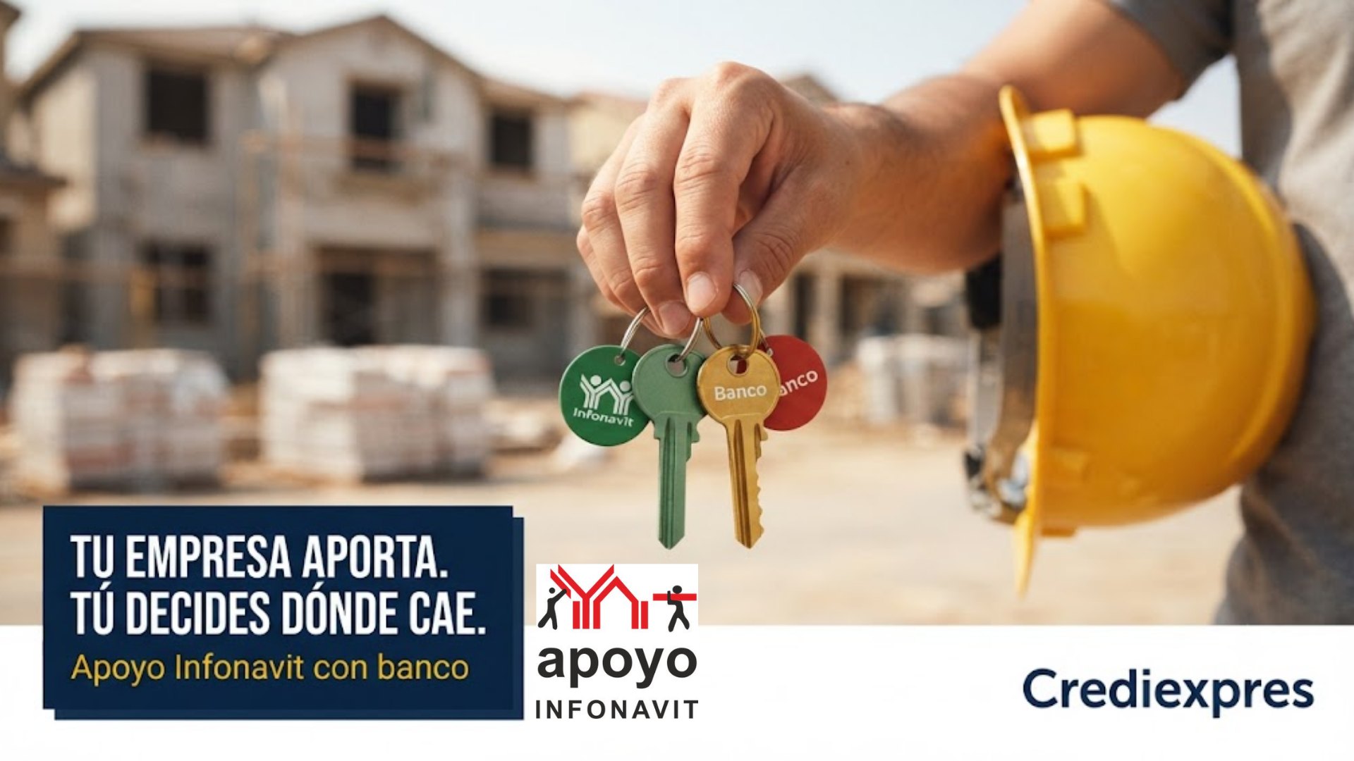 Cómo funciona el esquema Apoyo Infonavit con banco: las aportaciones patronales amortizan tu crédito bancario