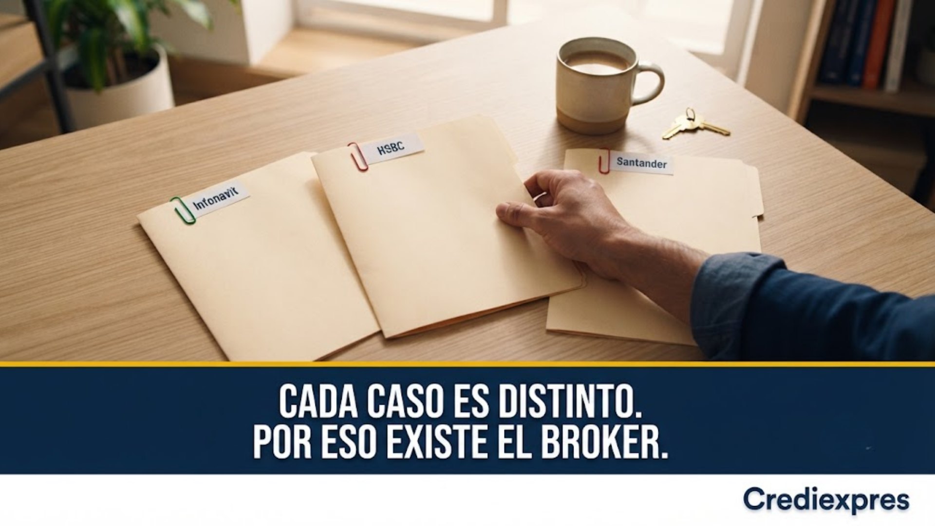 Cada caso es distinto: un broker hipotecario compara Infonavit y bancos para tu perfil específico