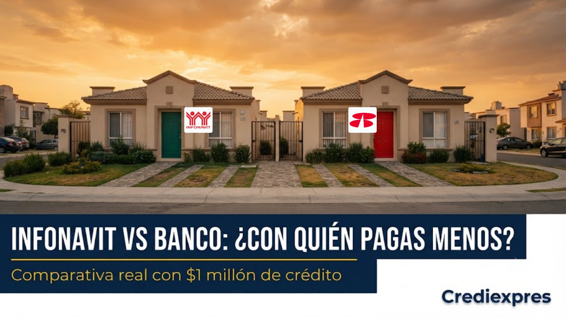 Infonavit vs banco: ¿con quién pagas menos intereses? Comparativa real con $1 millón de crédito