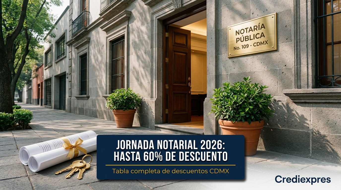 Jornada Notarial CDMX 2026: hasta 60% de descuento en tu escrituración