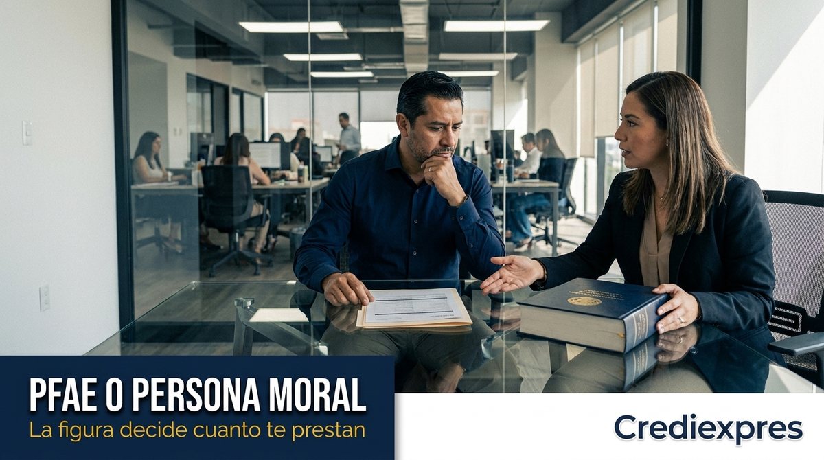 ¿PFAE o Persona Moral? Con cuál te prestan más y más barato
