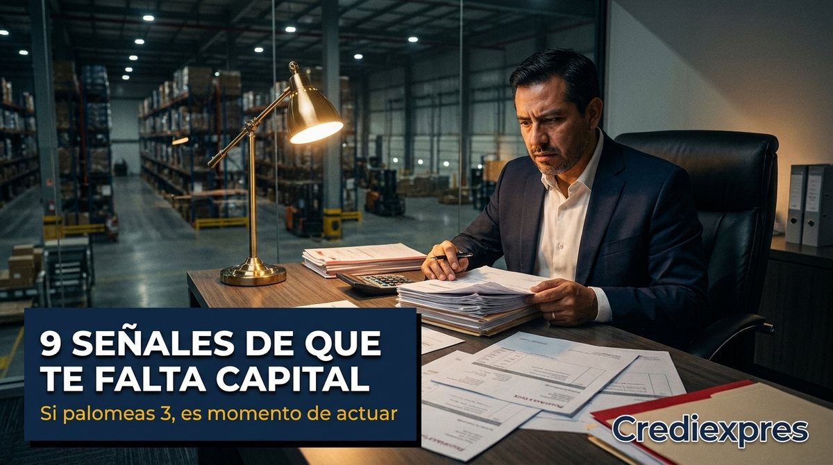 9 señales de que tu PyME necesita capital de trabajo (y qué crédito conviene)